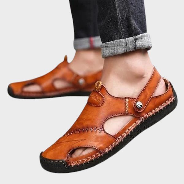 Lars - Premium Ortopædiske Lædersandaler