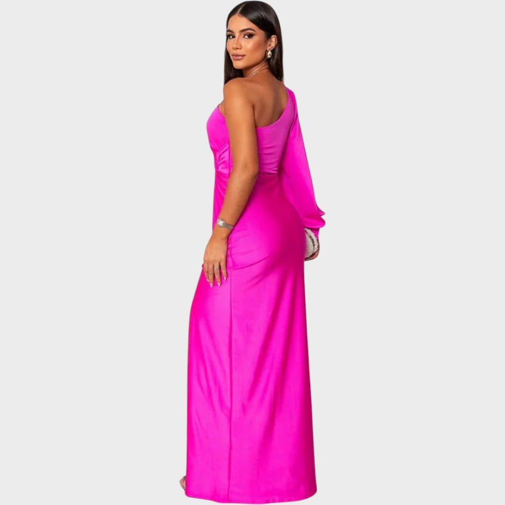 Marica – Elegantna duga haljina na jedno rame