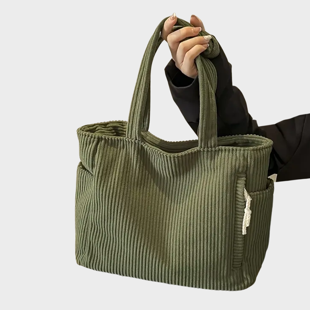 Tilda - Rebrasta torbica s detaljem od konopa
