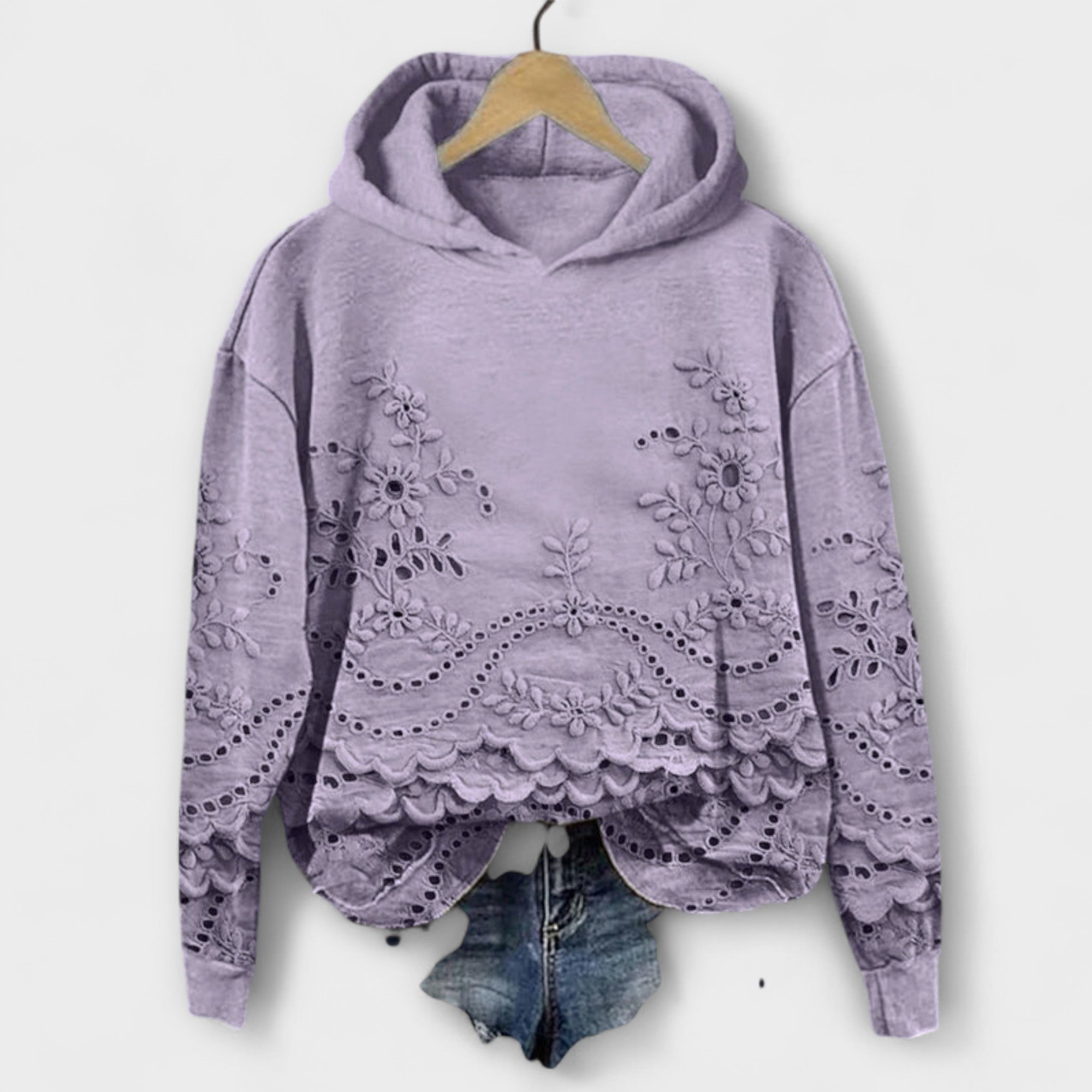 Grace – Vintage Hoodie s cvjetnim uzorkom