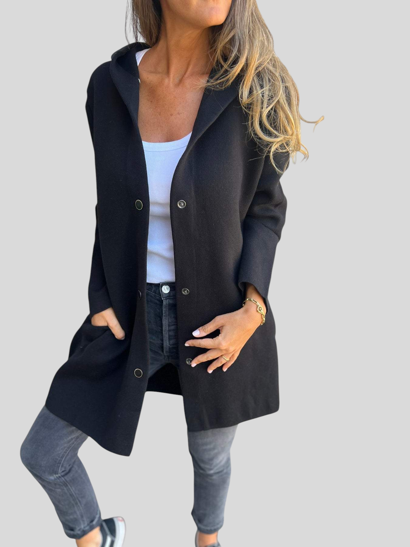 Lucija - Casual Cardigan s Kapuljačom