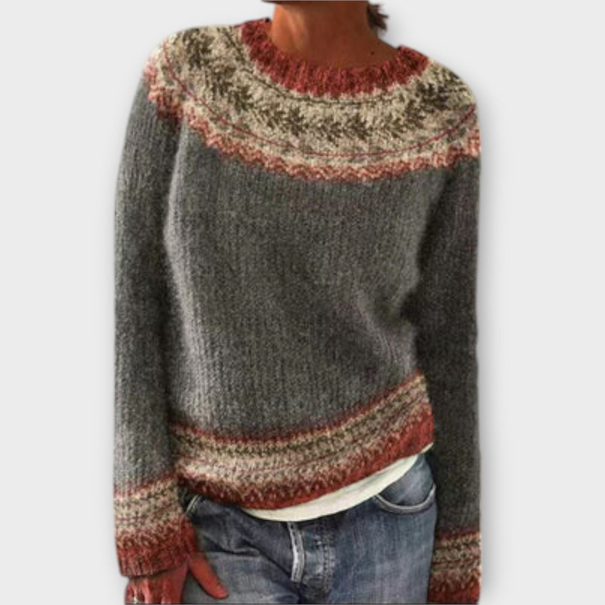 Suzu - Vintage pleteni pulover za žene