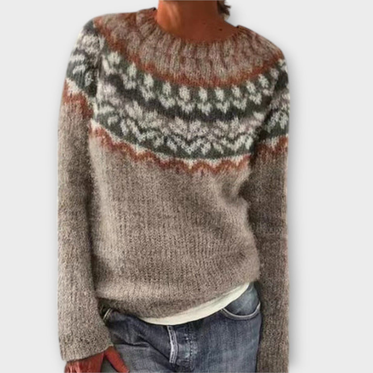 Suzu - Vintage pleteni pulover za žene