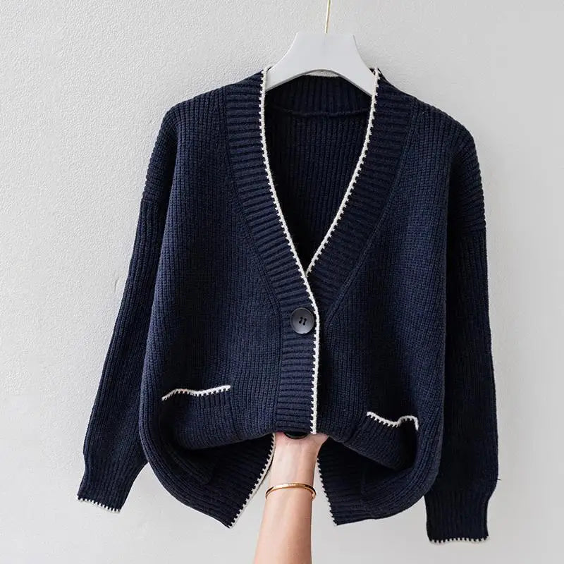 Stylish Oversized Pletena Prsluk