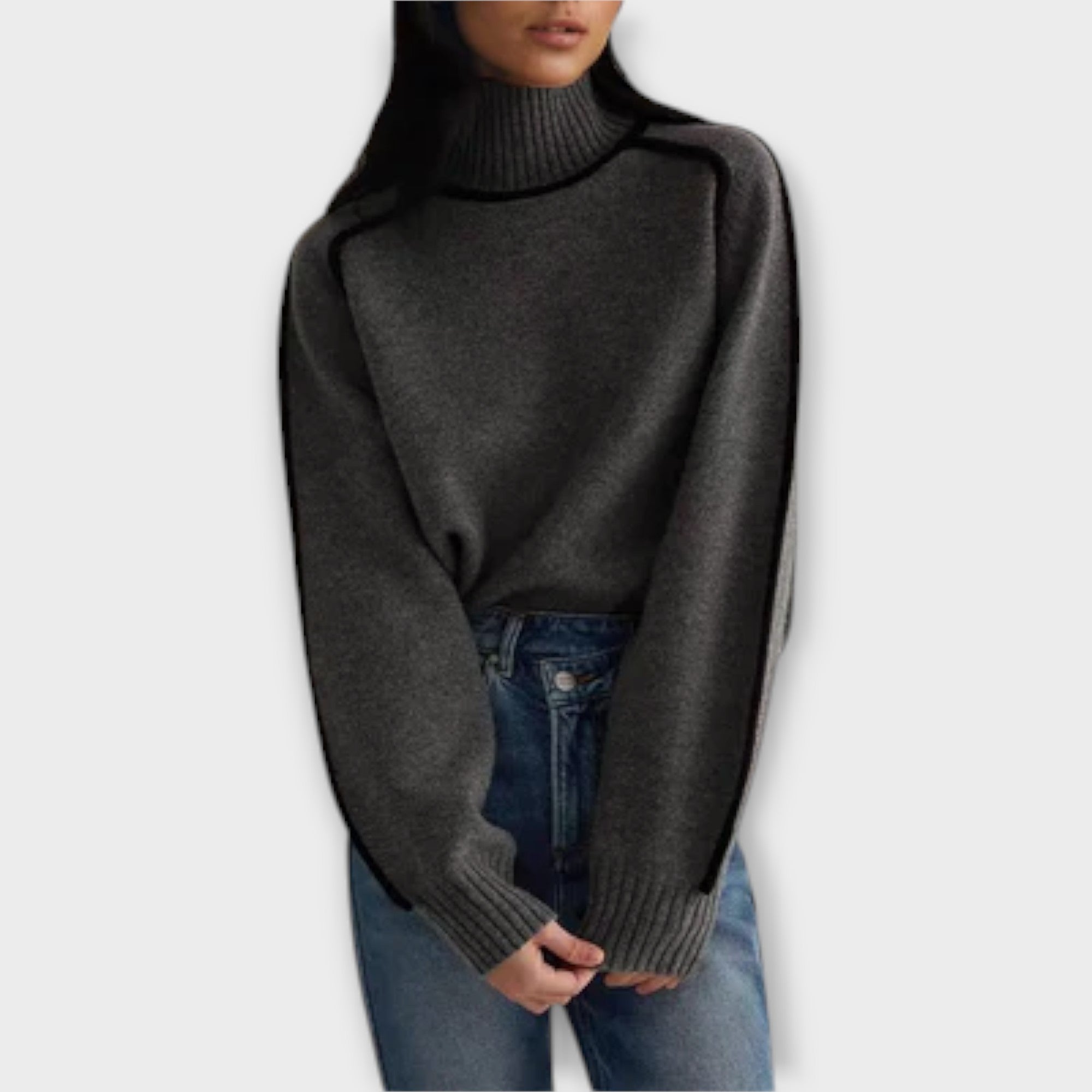 Emilie - Mekani i elegantni pulover s visokim ovratnikom