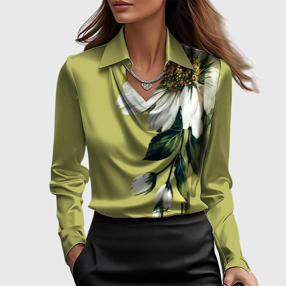 Brooklyn – Elegantna Bluza od Sjajnog Satena