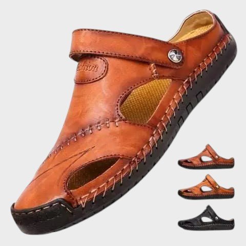 Lars - Premium Ortopædiske Lædersandaler