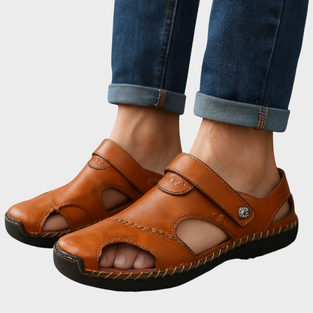Lars - Premium Ortopædiske Lædersandaler
