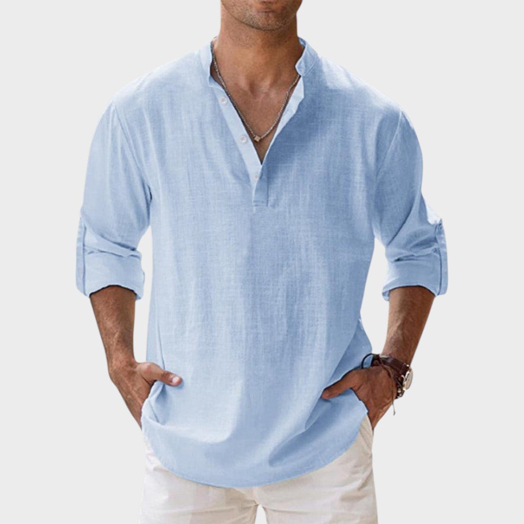 Mikkel - Åndbar linnedskjorte